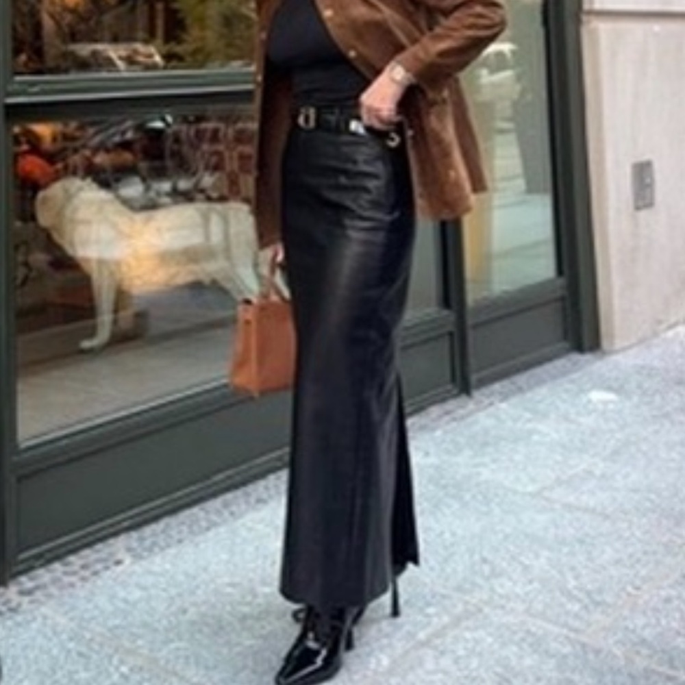 Pixie Market Leather Skirt